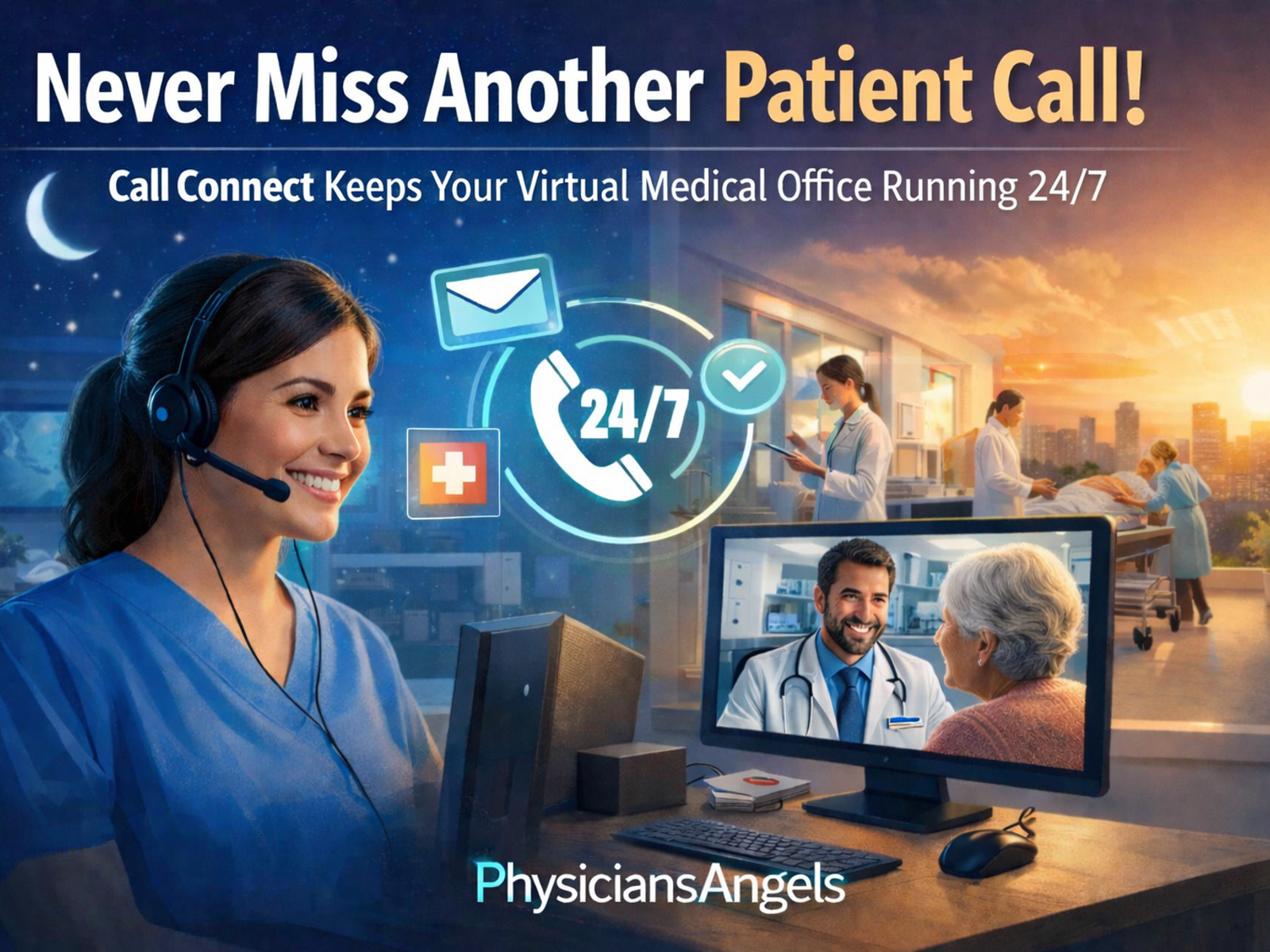 24/7 Medical Call Answering | Call Connect by Physicians Angels